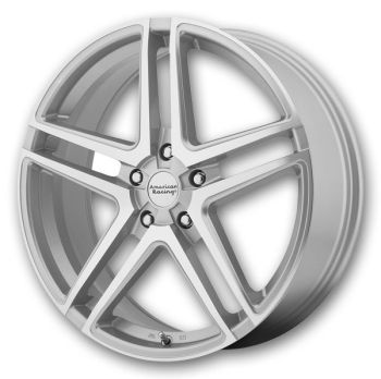 American Racing Wheels AR907 17x7.5 Bright Silver with Machined Face 5x115 +42mm 72.56mm - AR90777515842