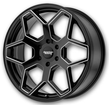 American Racing Wheels AR916 18x8.5 Gloss Black Milled 6x135 +35mm 87.1mm
