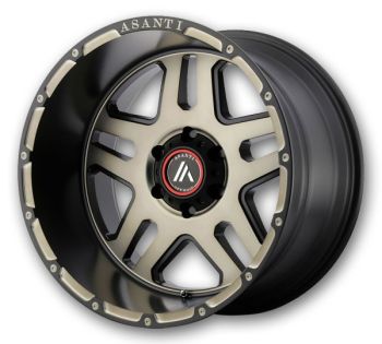 Asanti Wheels AB809 Enforcer 17x8.5 Matte Black Machined with Tinted Clear Coat 6x120 +25mm 66.9mm