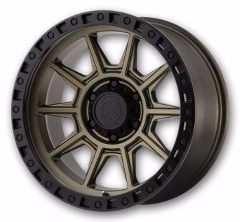ATX Wheels AX202 17x9 Matte Bronze With Black Lip 5x114.3 -12mm 83.06mm
