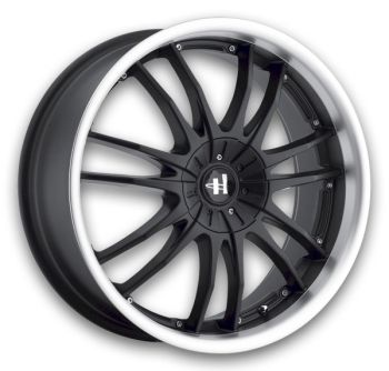Helo Wheels HE845 17x7.5 Gloss Black Machined 5x114.3/5x120 +42mm 72.56mm