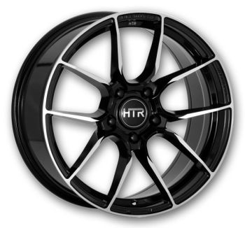 HTR Wheels Vigo 17x7.5 Gloss Black Machine 5x120 35mm 73.1mm