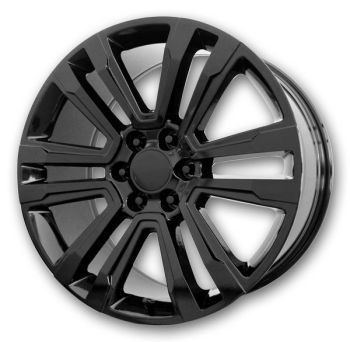 Topline Wheels V1184 2017 GMC Denali 24x10 Gloss Black 6x139.7 +31mm 78.1mm