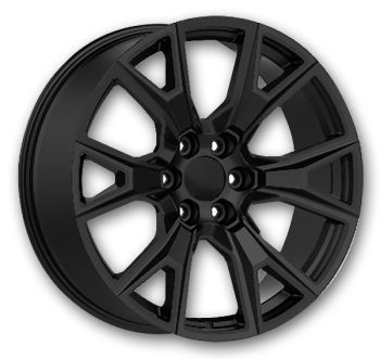 Topline Wheels V1194 2020 Silverado Y-Spoke 26x10 Satin Black 6x139.7 +24mm 78.1mm